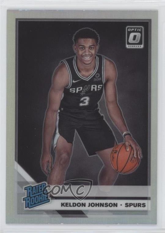 2019-20 Panini Donruss Optic Rated Rookie Holo Prizm Keldon Johnson #186 u6m