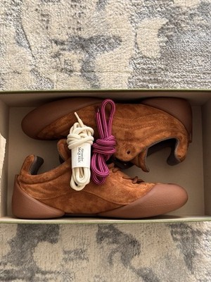 Alexander McQueen Flexion Suede Brown Trained Size 9