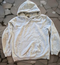 GAP Men's Gray Cotton Fleece Pullover Hoodie Size S Pockets Drawstring