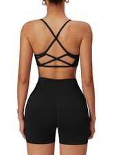Workout Sets for Seamless High Waist Scrunch Butt Lifting Gym Impact Shorts S...