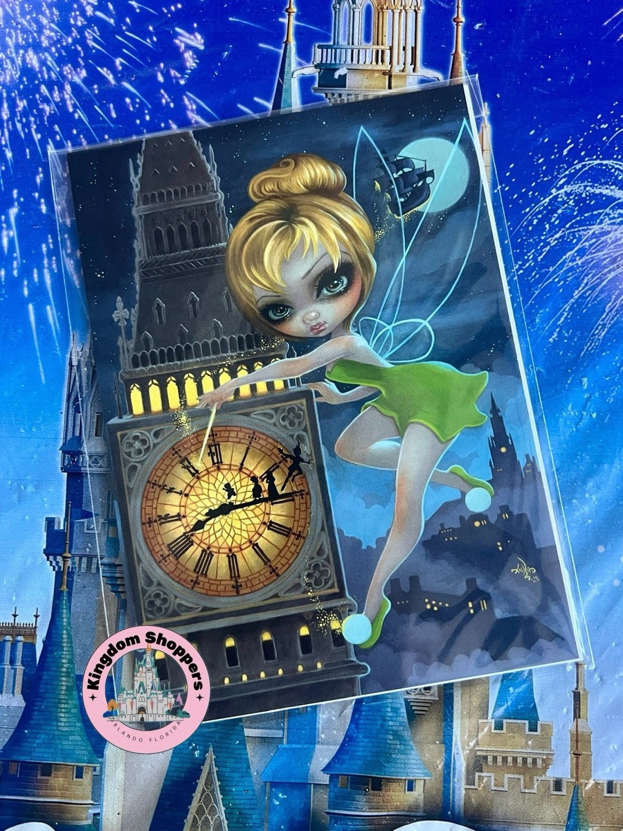 2026 Disney Parks Jasmine Becket-Griffith Tinkbell At Clock Tower