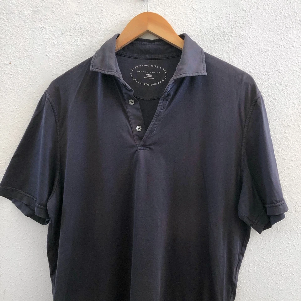 FEDELI Organic Short Sleeves Polo Shirt Size 52 - Image 4 of 4
