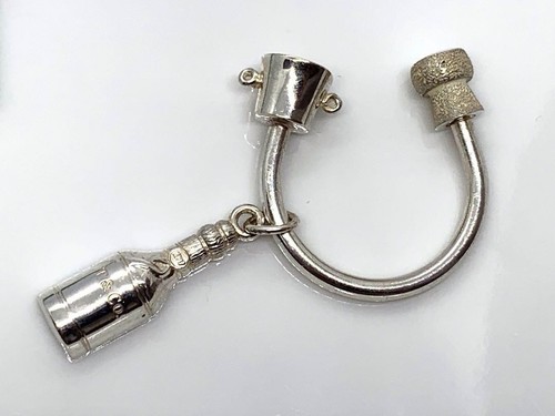 Porte-clés Tiffany argent 925 bouteille de vin vintage acheter occasion 6,6 cm