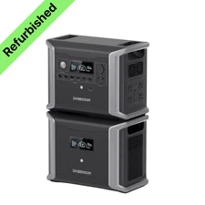 Dabbsson 3030Wh Portable Power Station Solar Generator +Extra Battery Camping RV