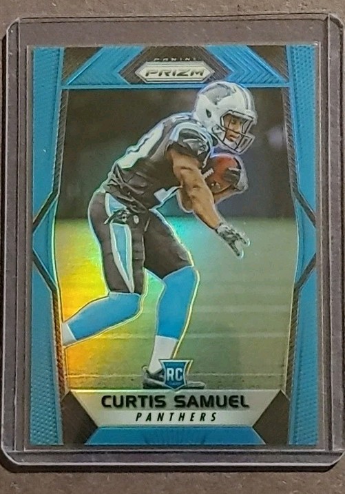 2017 Panini Prizm Rookies Light Blue Prizm /199 Curtis Samuel #221