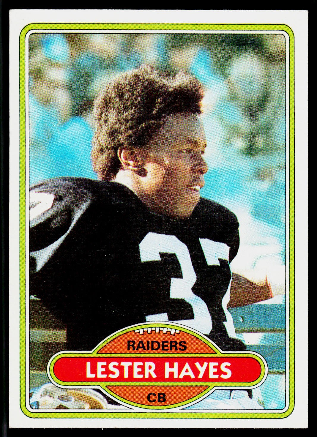 Lester Hayes, 1980 Topps, #195, Oakland Raiders, RC, Well Centered