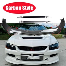 For Mitsubishi Lancer Evo X 10 Car Front Bumper Lip Splitter Spoiler Carbonstyle For Mitsubishi Lancer Evo X 10 Car Front Bumper Lip Splitter Spoiler Carbonstyle