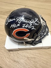 Dan Hampton Signed Speed Chicago Bears Mini Helmet w/ HOF 2002 Insc. Beckett COA