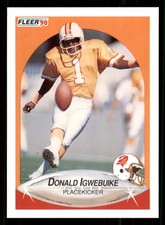 1990 Fleer #350 Donald Igwebuike Tampa Bay Buccaneers