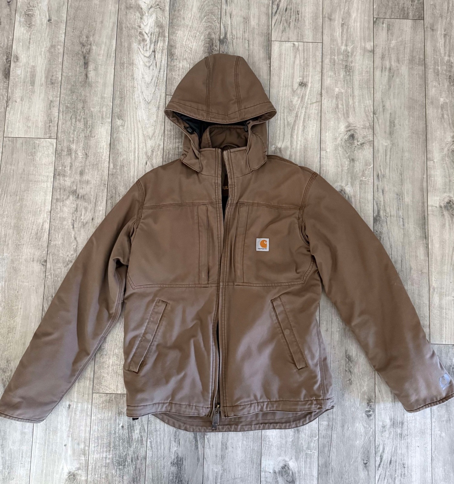 Carhartt Loose Fit Full Swing Quick Duck Insulated Jacket  Tan  - Size: Small