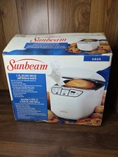 Sunbeam 5820 Panificadora y Masa 2 Lb De Colección Nueva Blanca