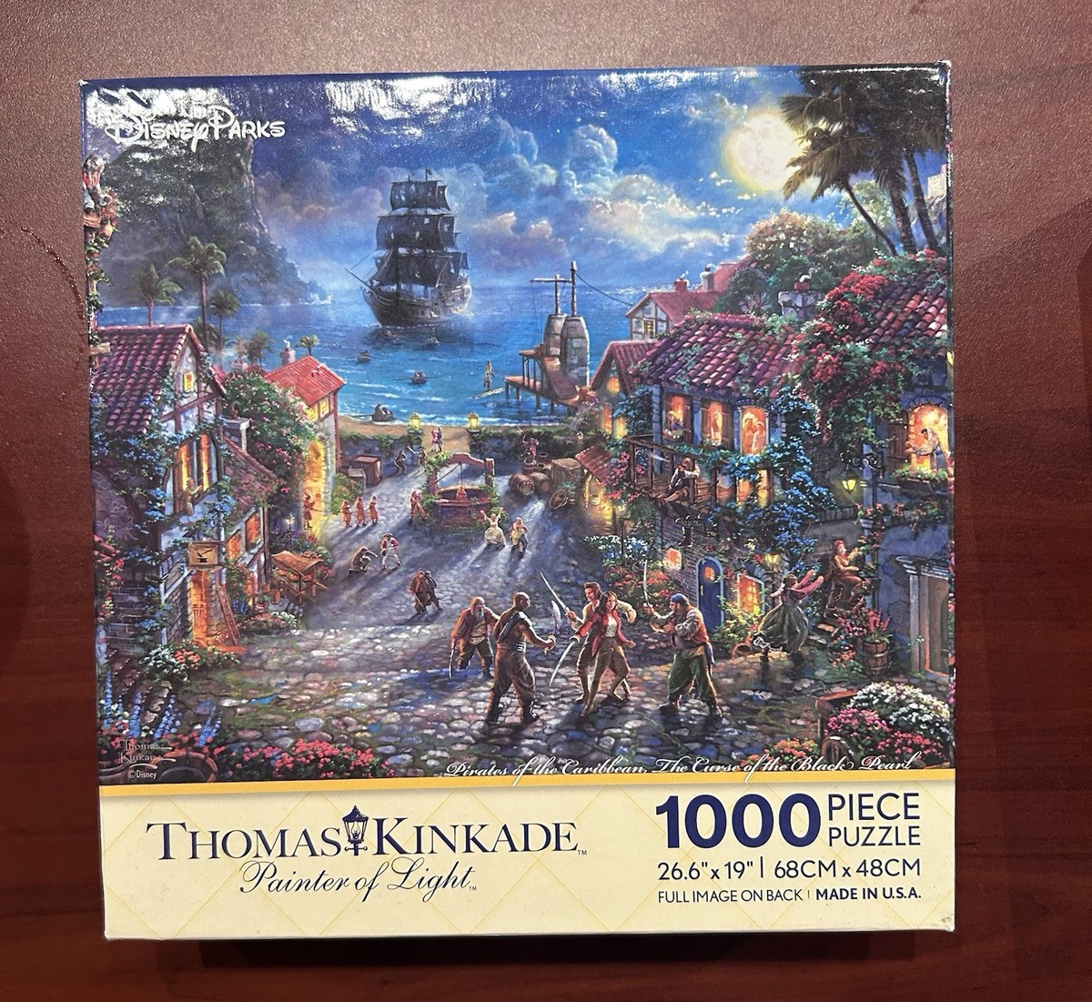 Thomas Kinkade Pirates of the Caribbean 1000 Piece Puzzle Made in