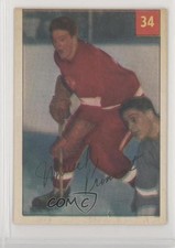 1954-55 Parkhurst Marcel Pronovost (Text Back) #34 HOF 1q2