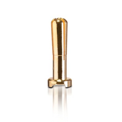 Gold contact connector Heavy Duty angle plug 4.0 mm 1 piece partCore 100015