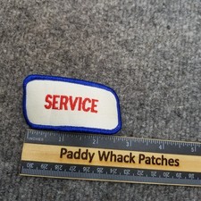 Vintage Service Patch Work Uniform Name Tag Mechanic Car Shop V8k