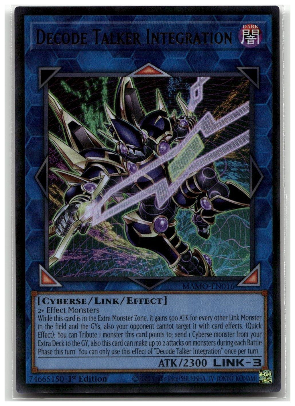 Decode Talker Integration MAMO-EN016 1st Edition Ultra Rare Yu-Gi-Oh TCG NM