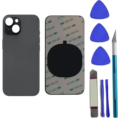 Rear Back Glass Replacement for iPhone 15 with Pre-Installed Adhesive & Repair