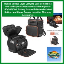Double-Layer Carrying Case Compatible with Jackery Portable Power Station Exp...