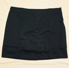 Lands End Girls Plus Solid At Knee Blend Chino Skort- NAVY, Size: 14 NWOT 