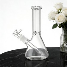 9 inch Glass Bong Heavy Duty Glass Bong Beaker Water Pipe with Screen 14mm Bowl