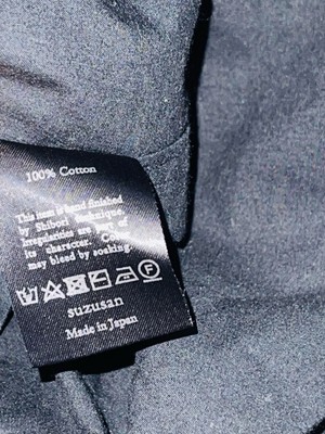 SUZUSAN SZ S 052-693-9624 BLACK ORANGE RED SHIBORI TIE DYE BUTTON