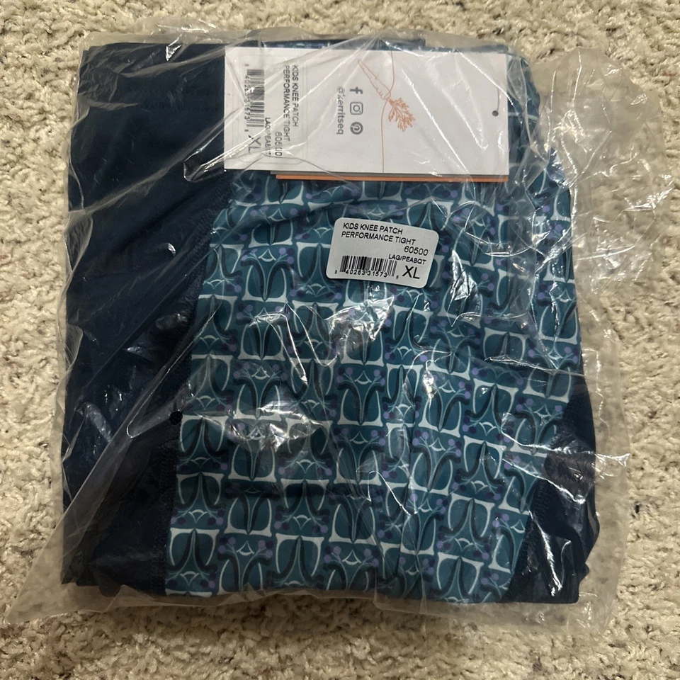 Pantalones ecuestres Kerrits para niños nuevos con etiquetas calzas patrón de estribo azul talla XL parche en la rodilla Foto 3 de 4