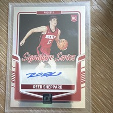 Panini 2024-25 Donruss Signature Series Reed Sheppard Auto RC Rockets #SS-RSR