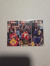1993 Skybox League Leaders Scoring #283 Michael Jordan / Wilkins / Malone HOF 