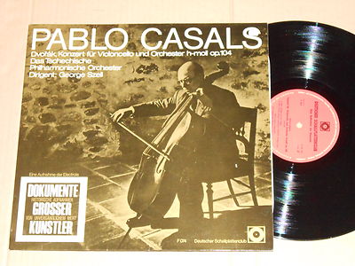 Pablo Casals - Dvorak, Konzert für Violoncello und Orchester h-moll op. 104 LP 