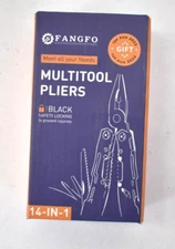 Fango 14 In 1 Multi Tool w Safety Locking Professional Stainless Steel Camping