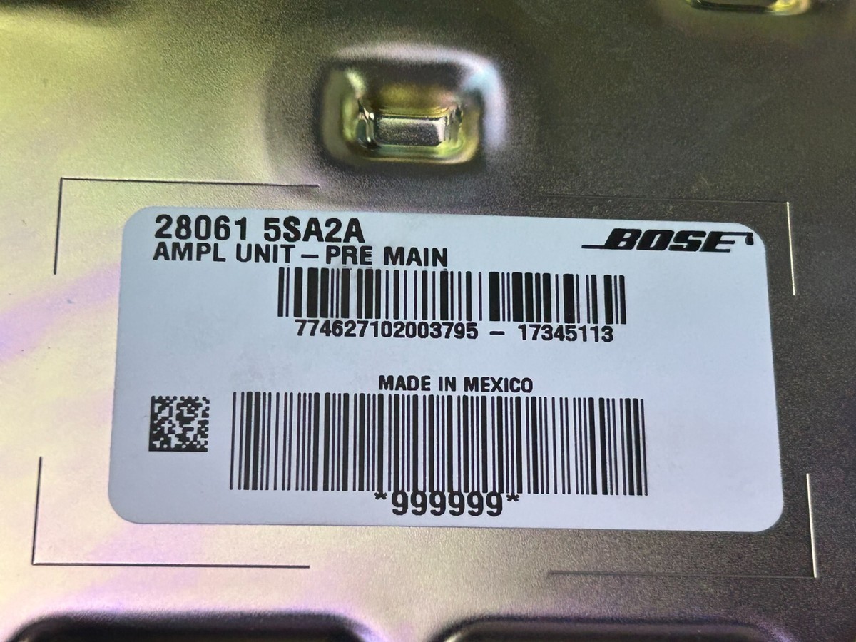 Nissan Leaf ZE1 BOSE Amplifier Sound Speaker Subwoofer Nissan Leaf ZE1 BOSE Amplifier Sound Speaker Subwoofer