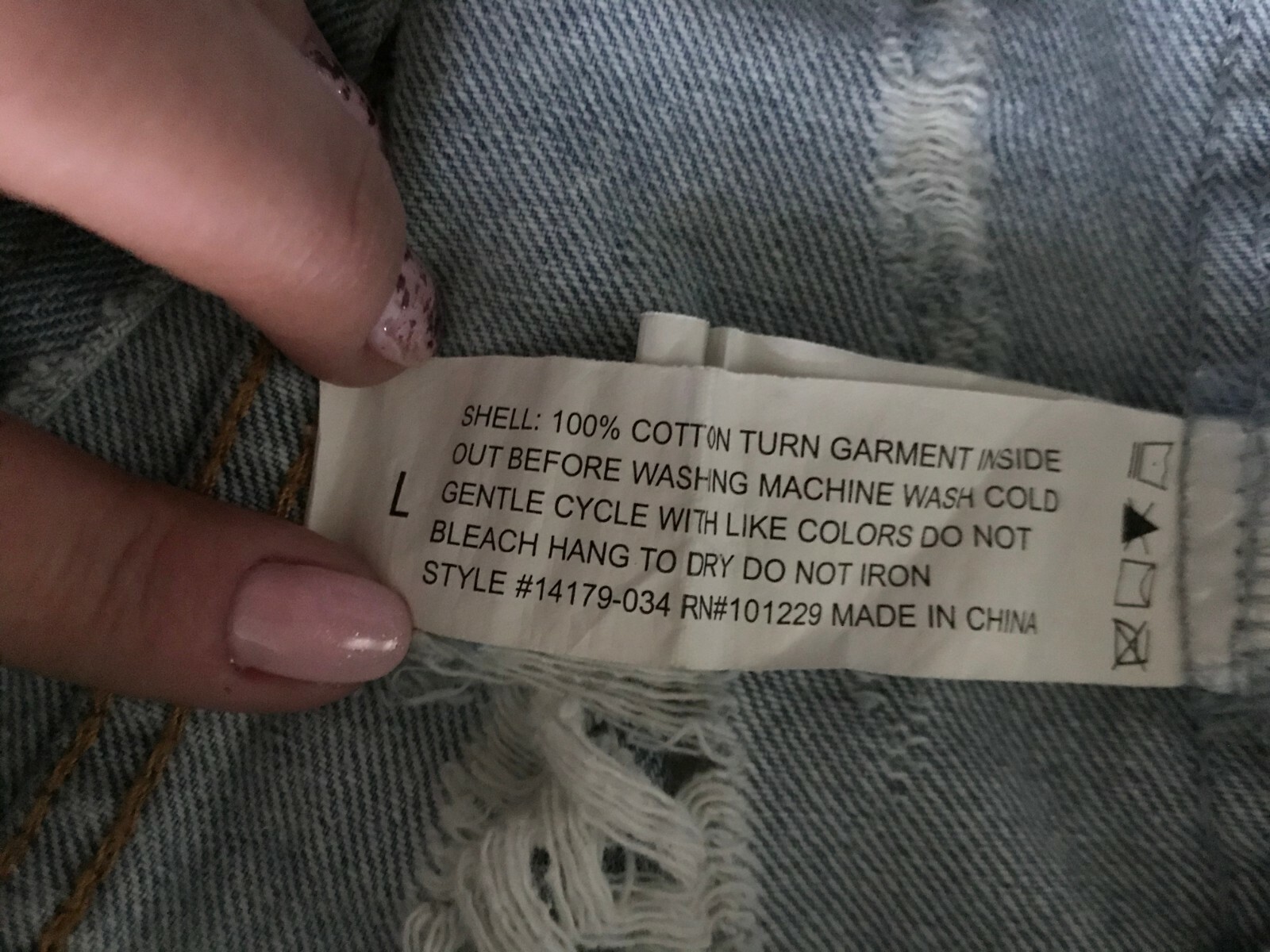 Ashley Vintage Charm Girls Blue 100 Cotton Denim Jacket Size L eBay