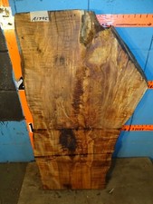 A1795 4" THICK KILN DRIED spalted Maple Live Edge Slab mantel bench shelf