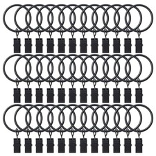 2 Or 36 Pack Curtain Rings with Clips, Drapery Clips with Rings Hangers Drapes