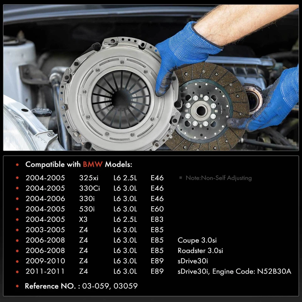 Transmission Clutch Kit for BMW 325xi 330Ci 2004-2005 330i 2004-2006 530i X3 Z4 - Image 2 of 4