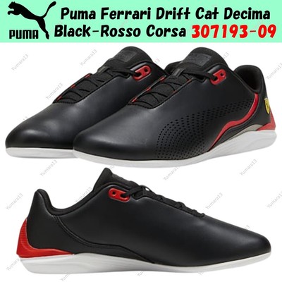Puma Ferrari Drift Cat Decima Black-Rosso Corsa 307193-09 Men's Size
