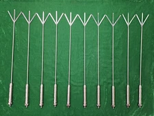 10pc Laparoscopic Fan Retractor 3 Blade 5mmx330mm Endoscopy Reusable Instruments