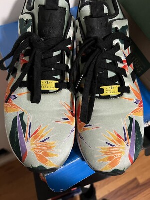 Size 10.5 - adidas ZX Flux NPS Blush Green | eBay