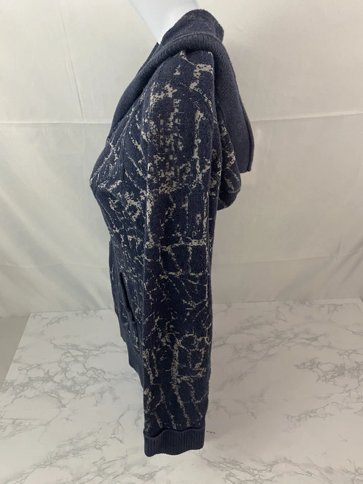 Suéter con capucha tejido manga larga Style & Co. para mujer S azul desgastado Z Foto 2 de 4