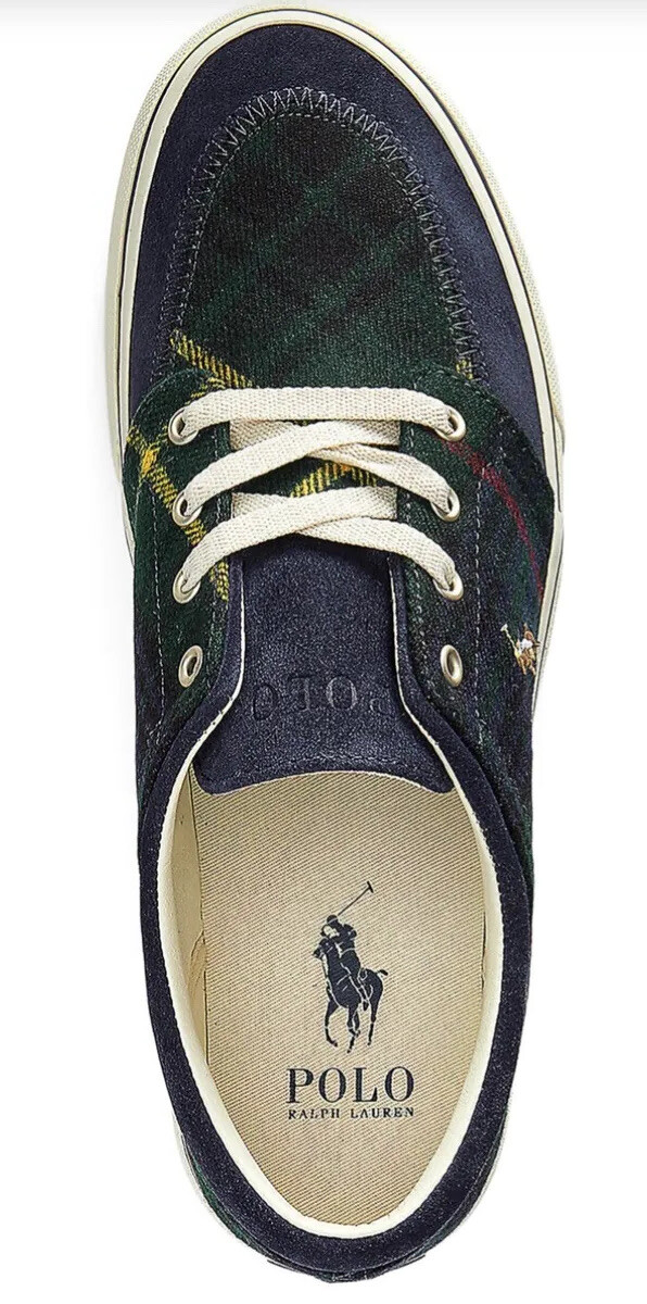 Polo Ralph Lauren RRL Faxon X Canvas Suede Green Tartan 