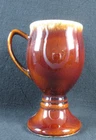 Hull Pottery Pedestal Mug-Brown Drip-House n' Garden