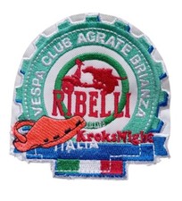 *HH* Toppa patch Decorazione Vespa Club Ribelli Agrate Brianza Lambretta Moto