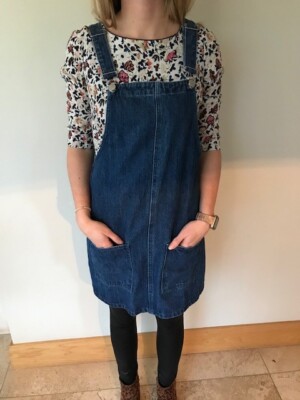 Miss Selfridge Denim Ladies Blue Pinafore Dress + Pockets UK Size 10  Bargain! | eBay UK
