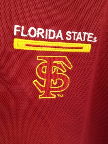 Camisa polo de inicio Florida State Seminoles para hombre XL roja oscura - Imagen 3 de 8