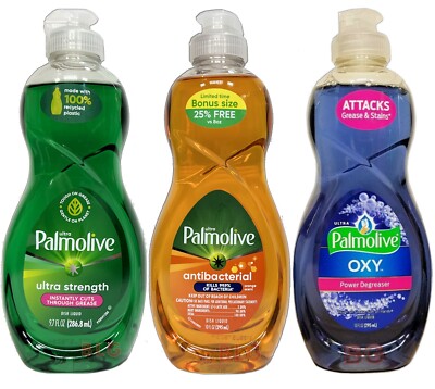 Palmolive Dish Washing Liquid Detergent Degreaser Kitchen Soap Bundle 10oz-3Pack