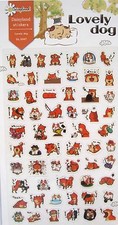 Daisyland Lovely Dog Transparent Sticker Sheet  KAWAII 