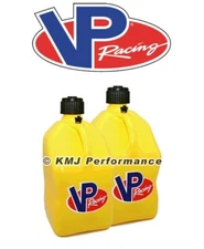 VP Fuel 2 Pack Yellow 5 Gallon Square Fuel Jug Water Container SCCA Sand Rail