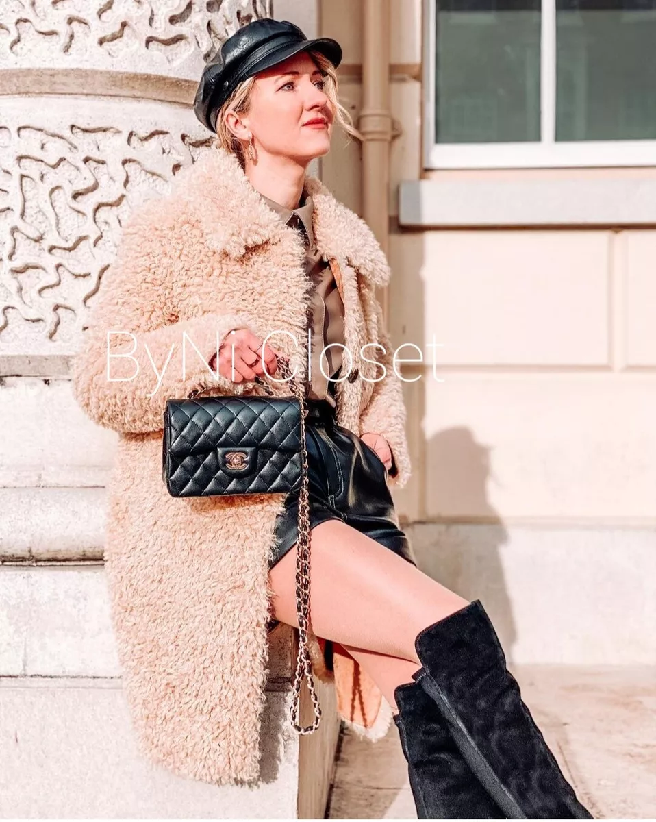 ZARA BEIGE FLUFFY FAUX FUR COAT REF 8490 241