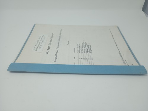 The Apple Interface Manual "Not For Sale" Apple Tech Area Reference Material - Picture 8 of 12