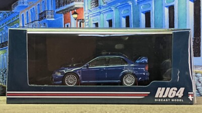 HOBBY JAPAN 1999 MITSUBISHI LANCER GSR EVOLUTION VI (CP9A) W/MUD FLAP 1:64 SCALE